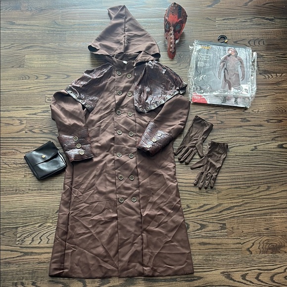 Medieval Plague Doctor Halloween Costume Adult Small-Medium - Picture 3 of 16